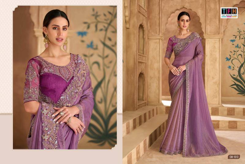 TFH sandalwood 16th edition Wholesale saree suppliers in Mumbai